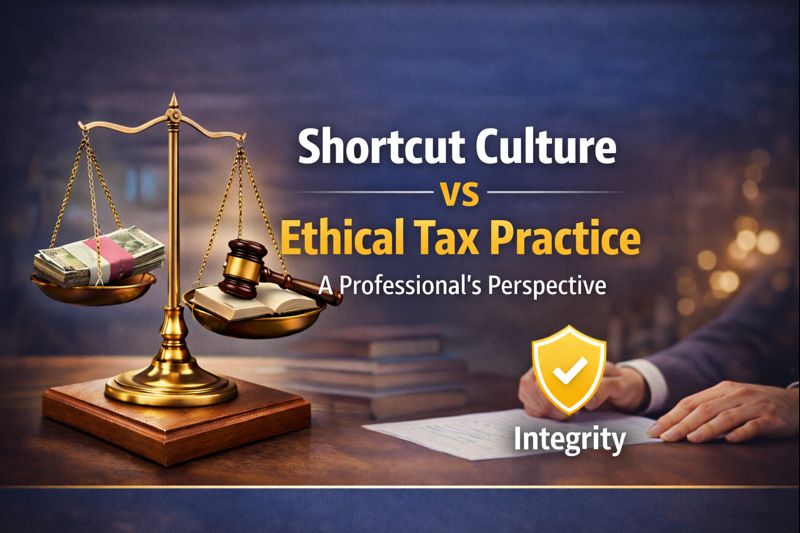 Shortcut Culture vs Ethical Tax Practice: A Professional’s Perspective